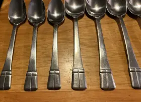 Frw65 Farberware 13 X Faberware Stainless Steel Dinner Salad Forks Teaspoons Tablespoon Lot #3
