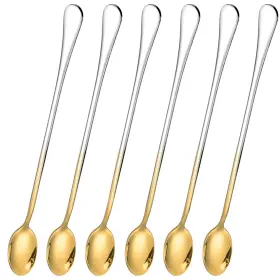Sztz01-co Favuit Long Handle Iced Tea Spoon 9-inch Stainless Steel Cocktail Mixing Stirrers S