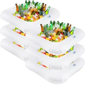 Feradny-e028 Feradny 6 Pcs Inflatable Ice Serving Buffet Bar Drink Cooler Float Ser