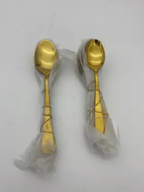 Elyon-35095 Flatware 45 Piece Gold Stainless Steel Silverware Set #2
