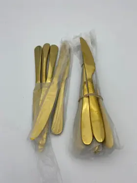 Elyon-35095 Flatware 45 Piece Gold Stainless Steel Silverware Set #3