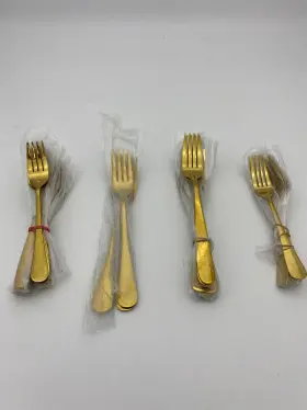Elyon-35095 Flatware 45 Piece Gold Stainless Steel Silverware Set