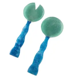 Folkulture 904412417833 Salad Servers Or Tongs Set Of 2 Serving Spoons In Kitchen Essentials