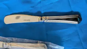 1.5.109.00.005 Fortessa 12 X Forge Modern Solid Butter Hors D Oeuvre Knife 7 Inch Long New
