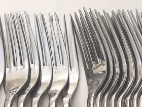 1.5.622.00.012 Fortessa Grand City 18/10 Stainless Mirrored Finish Flatware Salad Dessert Fork #2