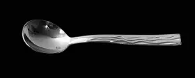 1.5.910.00.003 Fortessa Dorada 18/10 Stainless Silverware Glossy Flatware Bouillon Spoon #3
