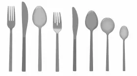 1.5b.165.00.027 Fortessa Arezzo 18/10 Stainless Steel Flatware Serving Spoon 9.3 Inch Brushed #2