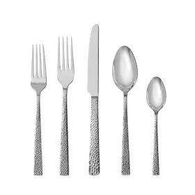 60pps-507-20 Fortessa Nomad 18/0 Stainless Steel 60 Piece Flatware Set Service For 12 Silver