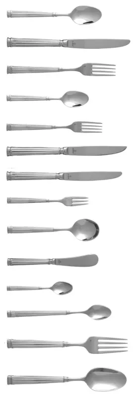Fortessa 646292002485 Doria 18/10 Stainless Steel Flatware Serving Spoon 9-inch Silver #3