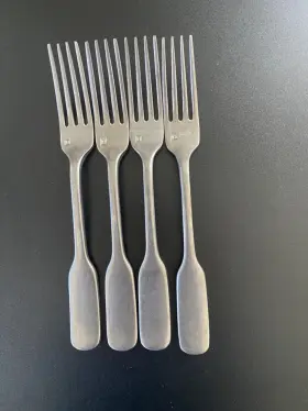 Fortessa 646292350623 Ashton Antiqued Flatware 4 Place Settings Stainless Steel #3