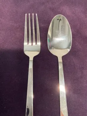 Ft63 Fortessa Ciro Stainless 18/10 Serving Set Fork And Spoon Replacement Retired Htf #2