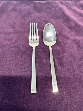 Ft63 Fortessa Ciro Stainless 18/10 Serving Set Fork And Spoon Replacement Retired Htf
