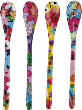 72614 French Bull Melamine Assorted 7 Inch Dessert Spoon Garden Floral