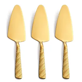 Gg-xhm05 Fullyware Gold Cake Server 9.4-inch Stainless Steel Pie Spatula Pizza Set