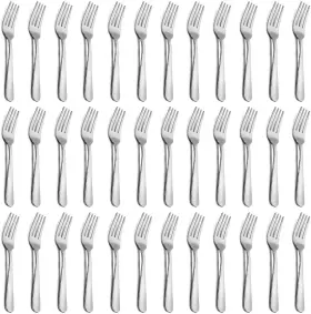 Funnydin 445006567561 36-piece Dinner Forks Set 7.1 Inches Stainless Steel Silverware