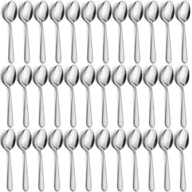 B0b6ch29w3 Funnydin 36-piece Stainless Steel Silverware Set 5.9 Inch Tea Spoons Durable Small Spoon