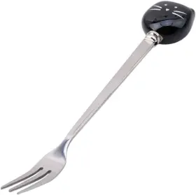 Galepromot 740207165606 Cute Cat Coffee Fork Ceramic Stainless Steel Dessert Fruit Kitchen S