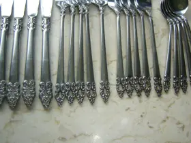 Gly1 Gallery Stainless Flatware Set Service For 5 Japan Pattern Extra Tspns #2