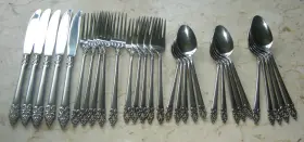 Gly1 Gallery Stainless Flatware Set Service For 5 Japan Pattern Extra Tspns