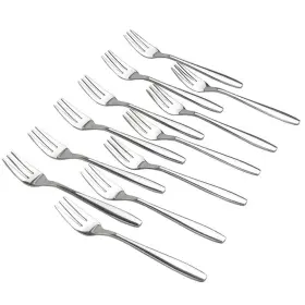 3-tine Ggbin 711202514034 12-piece Tasting Forks 6 Inch Stainless Steel