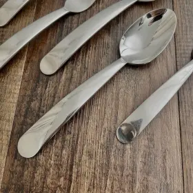 Gia38 Gibson 2 Place / Soup Spoon Dinner Fork 1 Salad Mcm #3