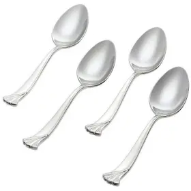 Ginkgo 079914400176 International Leaf Stainless Steel Demitasse Spoons Set Of 4