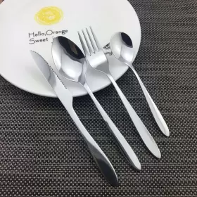 A206-fs Gizhome Stainless Steel Flatware Set Cutlery Of Knife Fork Soup Spoon Teaspo #3