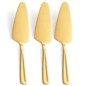 Ggls6205g Gogeili Gold Pie Cake Server Set 3-piece Stainless Steel Pizza Pastry Of