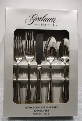 1831 Gorham 070357475554 Braid 18/10 Stainless 20 Piece Service For Four