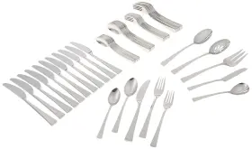 Gorham 818552 871430 Biscayne 65-piece Stainless Flatware Set 65 Piece Silver