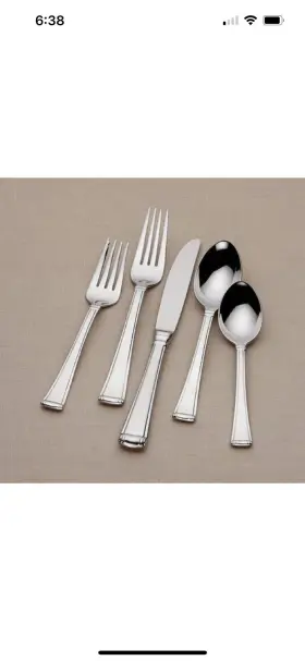 9257510 Gorham Column - Glossy 18/10 Stainless 5pc. Place Setting New In Box