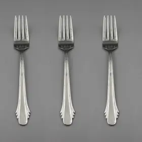Sfx3 Gorham Cal/sfx3 18/8 Stainless Flatware - Calais Salad Forks Set Of Three
