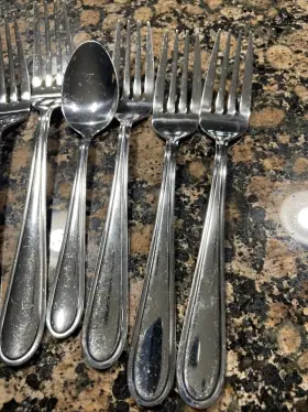 5181046 Gourmet Basics By Mikasa 8-piece Stainless Steel Flatware #2