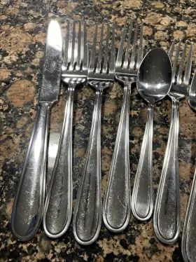 5181046 Gourmet Basics By Mikasa 8-piece Stainless Steel Flatware #3