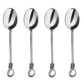 Gourmet Settings 145387160655 Gs Twist 7 1/4 Teaspoon Set Of Four
