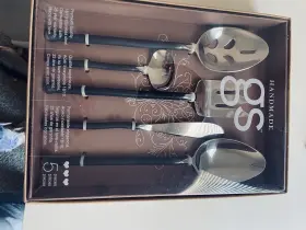 34-030 Gourmet Settings Gs Silver Tear 18/10 Stainless Steel 5pc. Hostess Set New