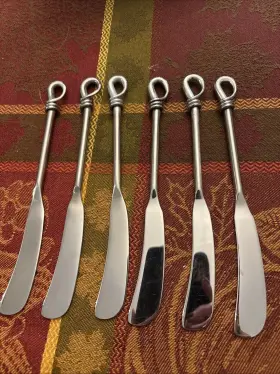 34-111 Gourmet Settings Twist 18/10 Stainless Steel Spreader Set Of Four