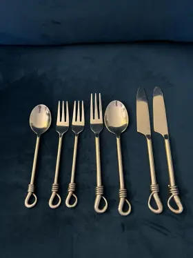34-569 Gourmet Settings Gs Twist Set Of 7 Knifes Forks Spoons Must See
