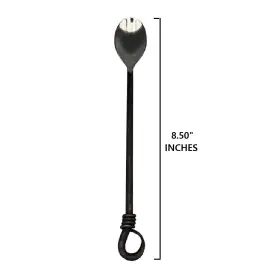 34-575 Gourmet Settings Twist N Shout 18/10 Stainless Iced Beverage Spoon Set Of 12 #2