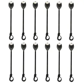 34-575 Gourmet Settings Twist N Shout 18/10 Stainless Iced Beverage Spoon Set Of 12
