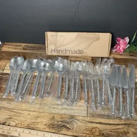 34-910 Gourmet Settings - Gs Silver Tear 18/10 Stainless Cocktail Utensils Set Of 20
