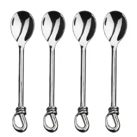Gourmet Settings 624636349021 Twist 5-1/2 Inch Mini / Demitassse Spoons Set Of 4