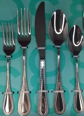 Gourmet Settings 624636359136 New Promise 45-piece 18/10 Flatware Set #3