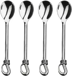 Bck41142 Gourmet Settings Twist 5-1/2 Inch Mini / Demitassse Spoons Set Of 4