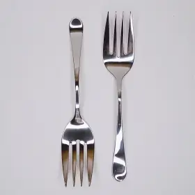 Wind-sf-10 Gourmet Settings 10 Inch Large Oneida Maddox Stainless Steel Serving Fork Set Of 2 Nwt Free Shipping