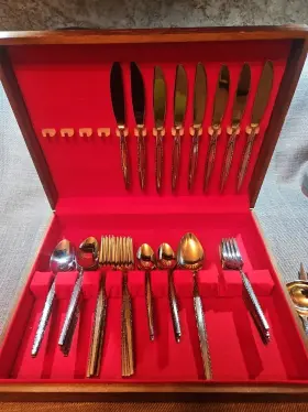 888029 Grace Melody 48 Pieces Stainless Steel Flatware Knife Japan Vintage. No Case