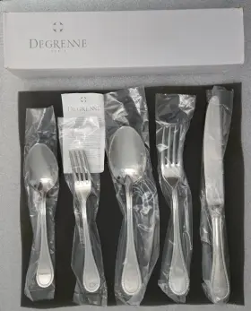 3086543 Guy Degrenne Williams Sonoma Milady Flatware 5-piece Set
