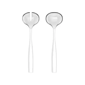 29730142-cn Guzzini Dolcevita Salad Server Bio-based Plastic White Mother-of-pearl Serving Set