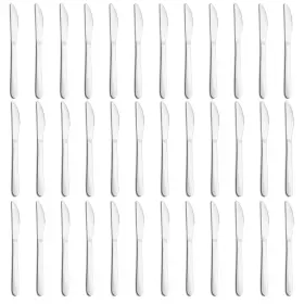 Gymdin 726208230000 36-piece Butter Knives Dinner Knife Set 9 Inches Food Stainless Steel Tab