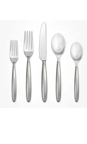 5pcflatware Hampton Forge 733652159092 Skandia 288706 Tidal Frosted Set Fw Stainless Nice
